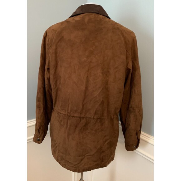 Claiborne Jacket Mens M Vegan Suede Stadium Barn Chore Utility Quilted Coat - Picture 2 of 10